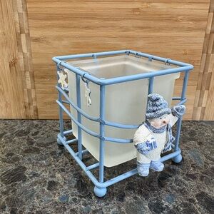 Square Snowman Candle Holder